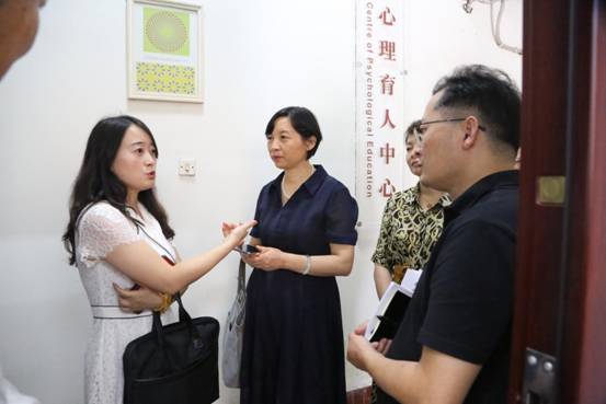 省教育厅发展规划处副处长蒋静一行到校指导开学工作